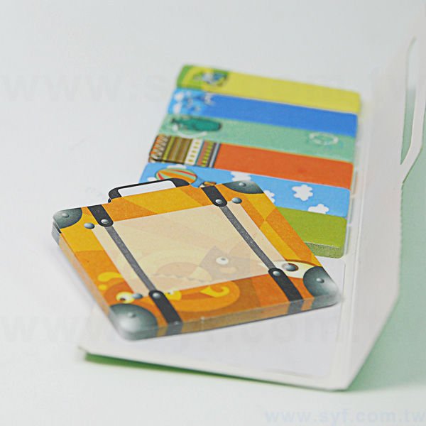 造型封卡便利貼-N次貼內頁可印刷-封面單面彩色上霧膜-斬造型-6376-8
